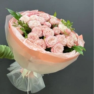 Монобукет из кустовых роз &laquo;Леди Бомбастик&raquo; 3