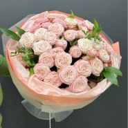 Монобукет из кустовых роз &laquo;Леди Бомбастик&raquo; 0