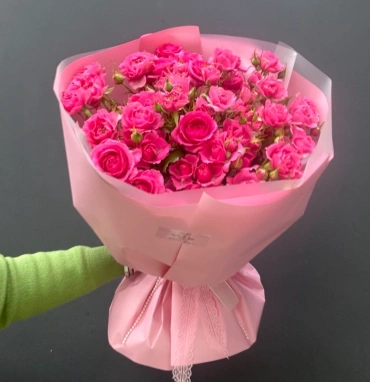Монобукет из роз «Розовое облако»