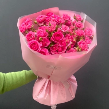 Монобукет из роз «Розовое облако»