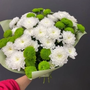 Монобукет из хризантем &laquo;Весенний&raquo; 1